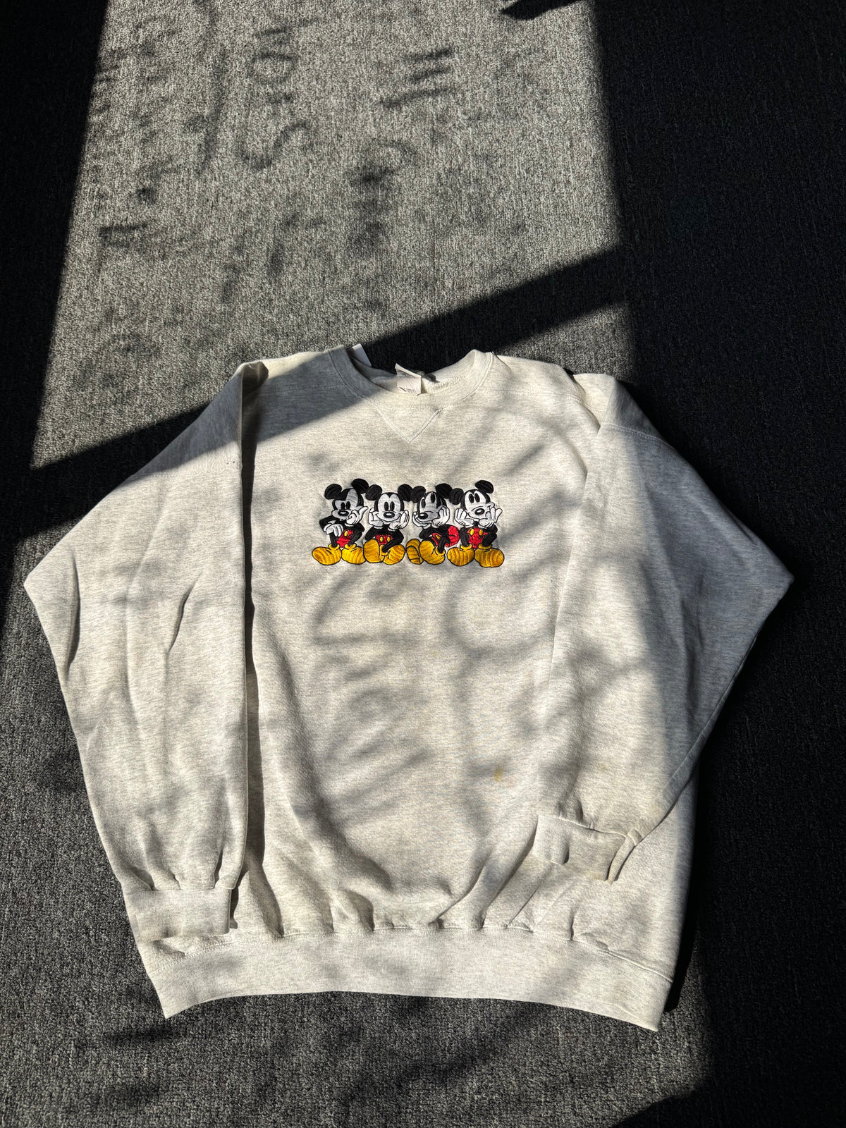 Grey Disney Mickey Mouse Crewneck (XL)