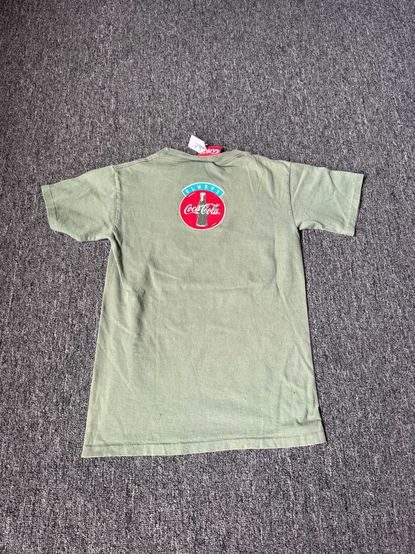 Green Coca Cola Bear Shirt (XS)