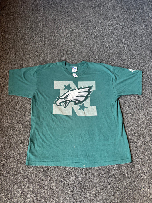 90s Pro Player Kelly Green Philadelphia Eagles NFL Shirt (2XL)