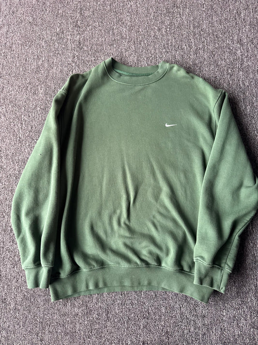 2000s Forest Green Nike Crewneck (XL)