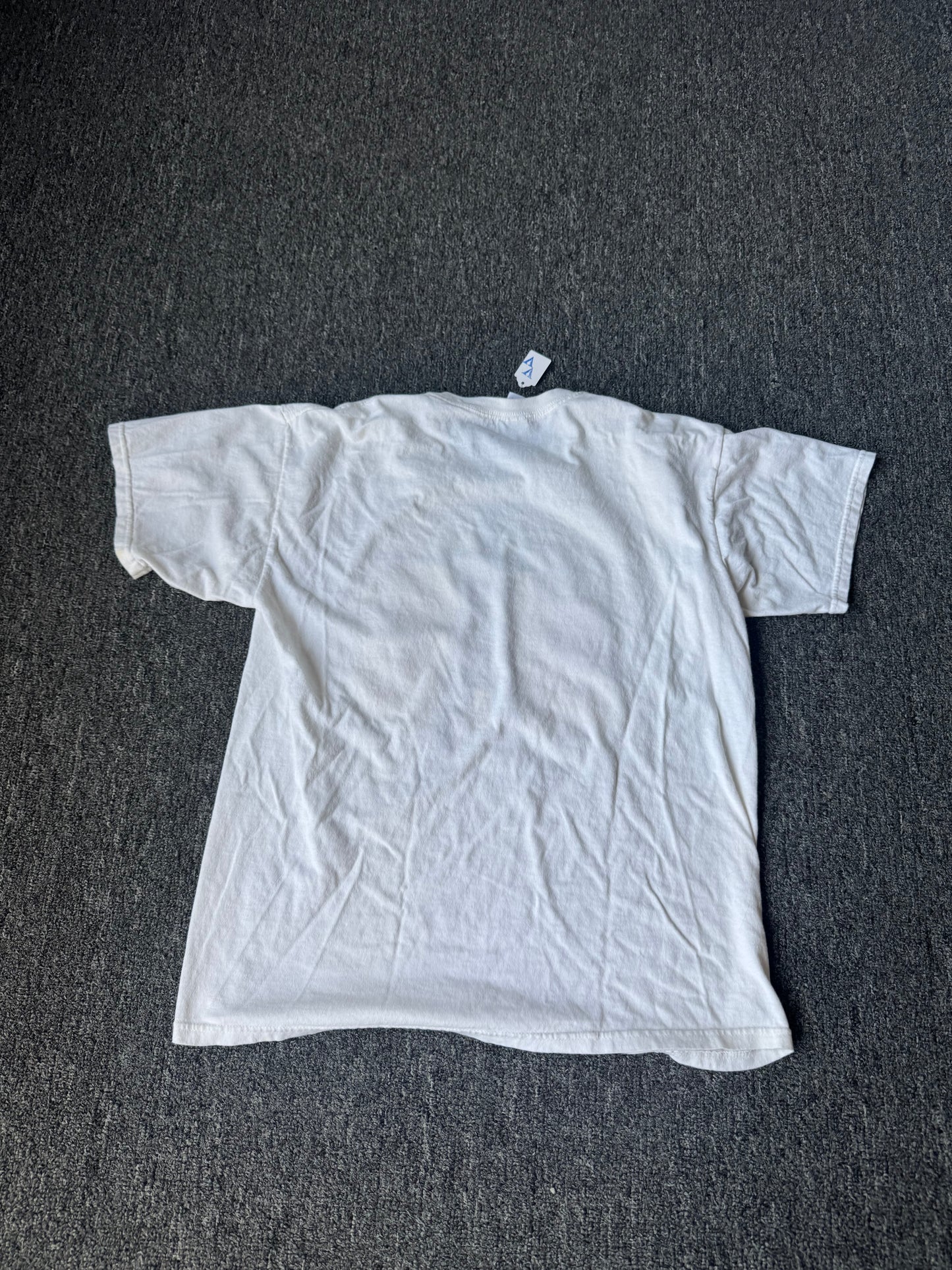 White Y2K I Tune Into God Shirt (L)
