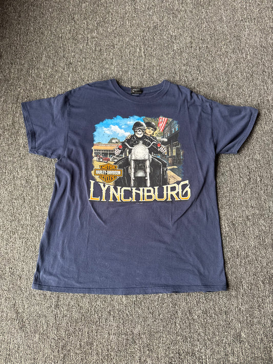 Navy Blue Lynchburg Harley Davidson (XL)