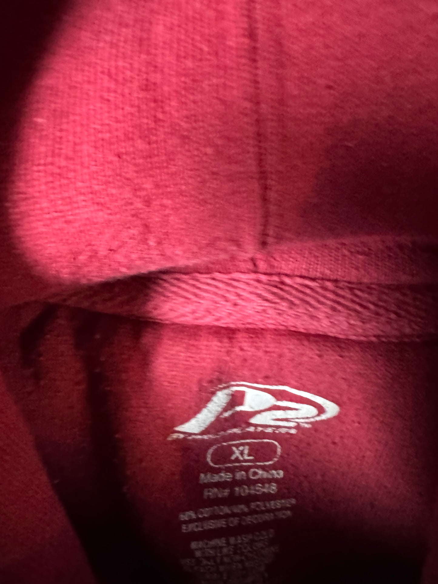 Red P2 Alabama College Hoodie (XL)