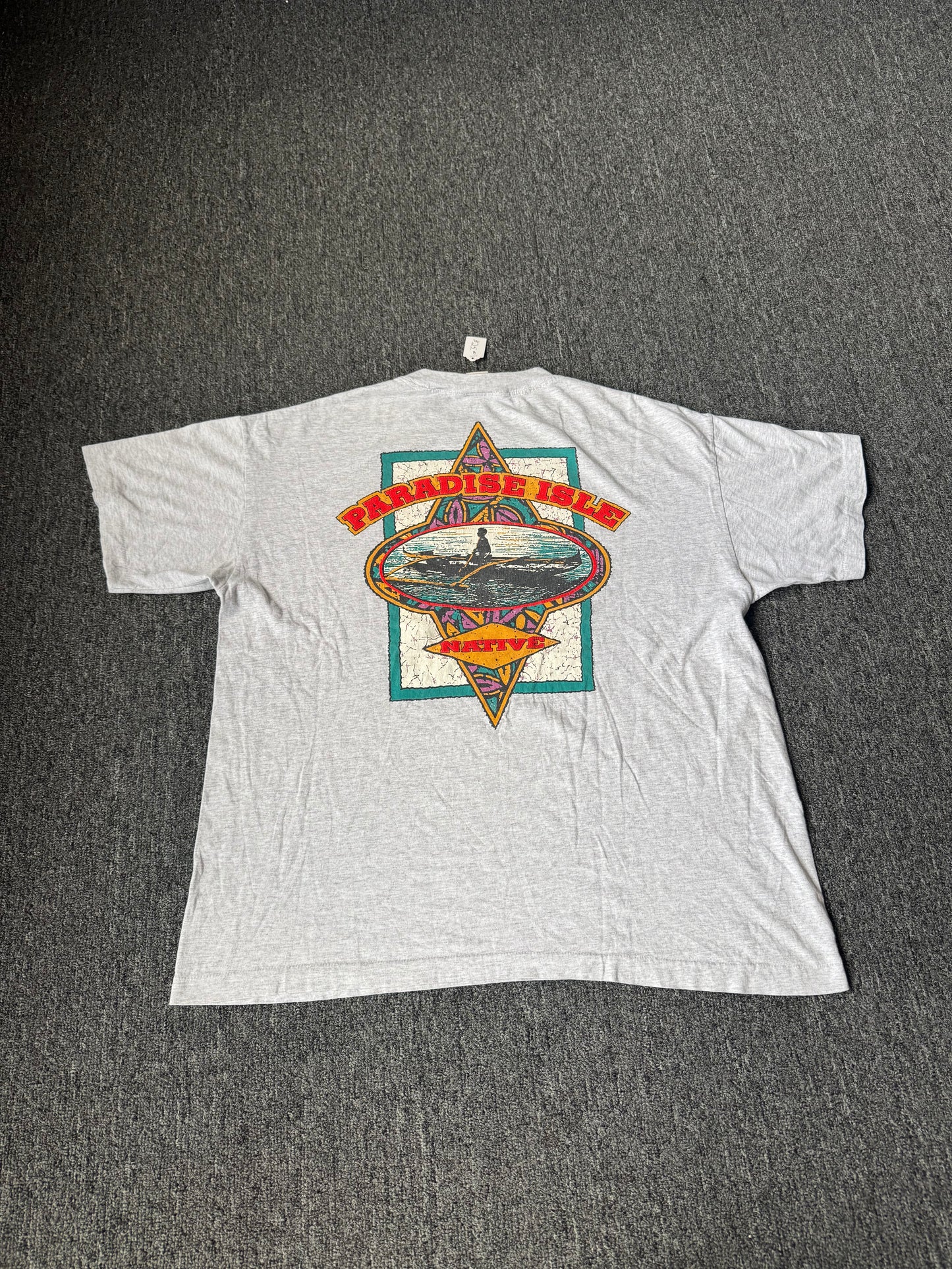 Grey Paradise Isle Beach Shirt (XL)