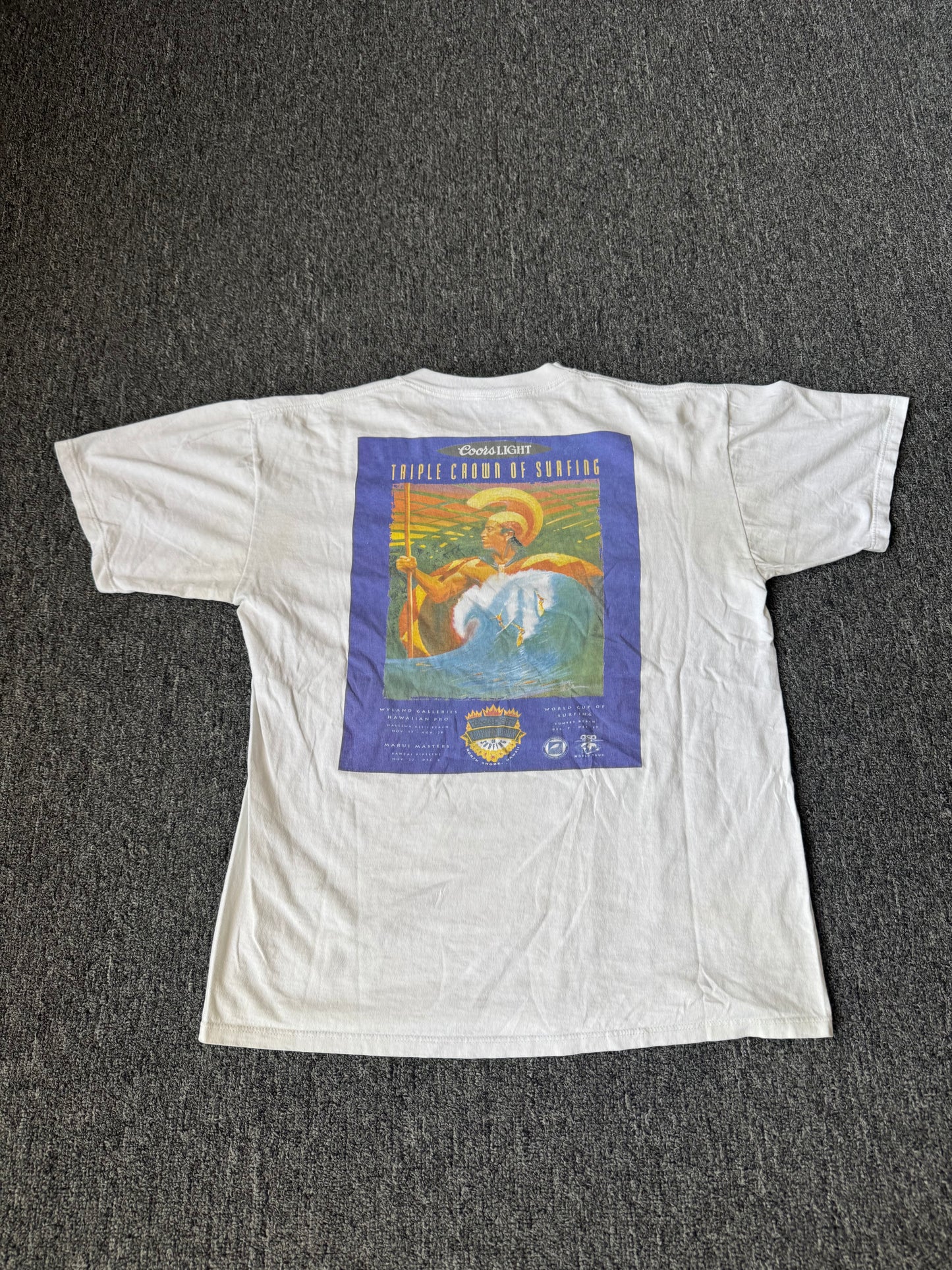 White Coors Light Beer Surf Shirt (L)
