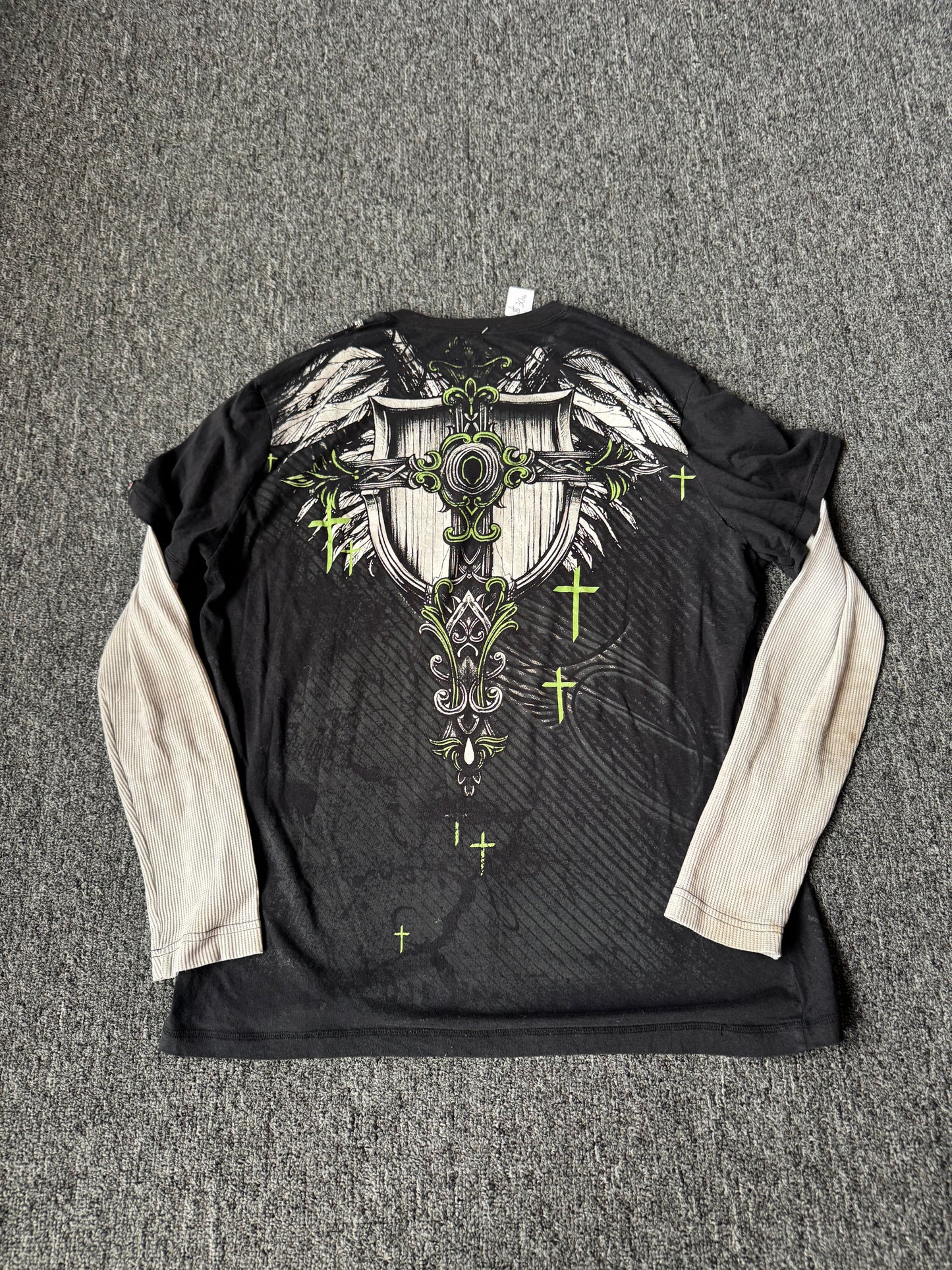 Y2K MMA Elite Green Thermal Shirt (XL)