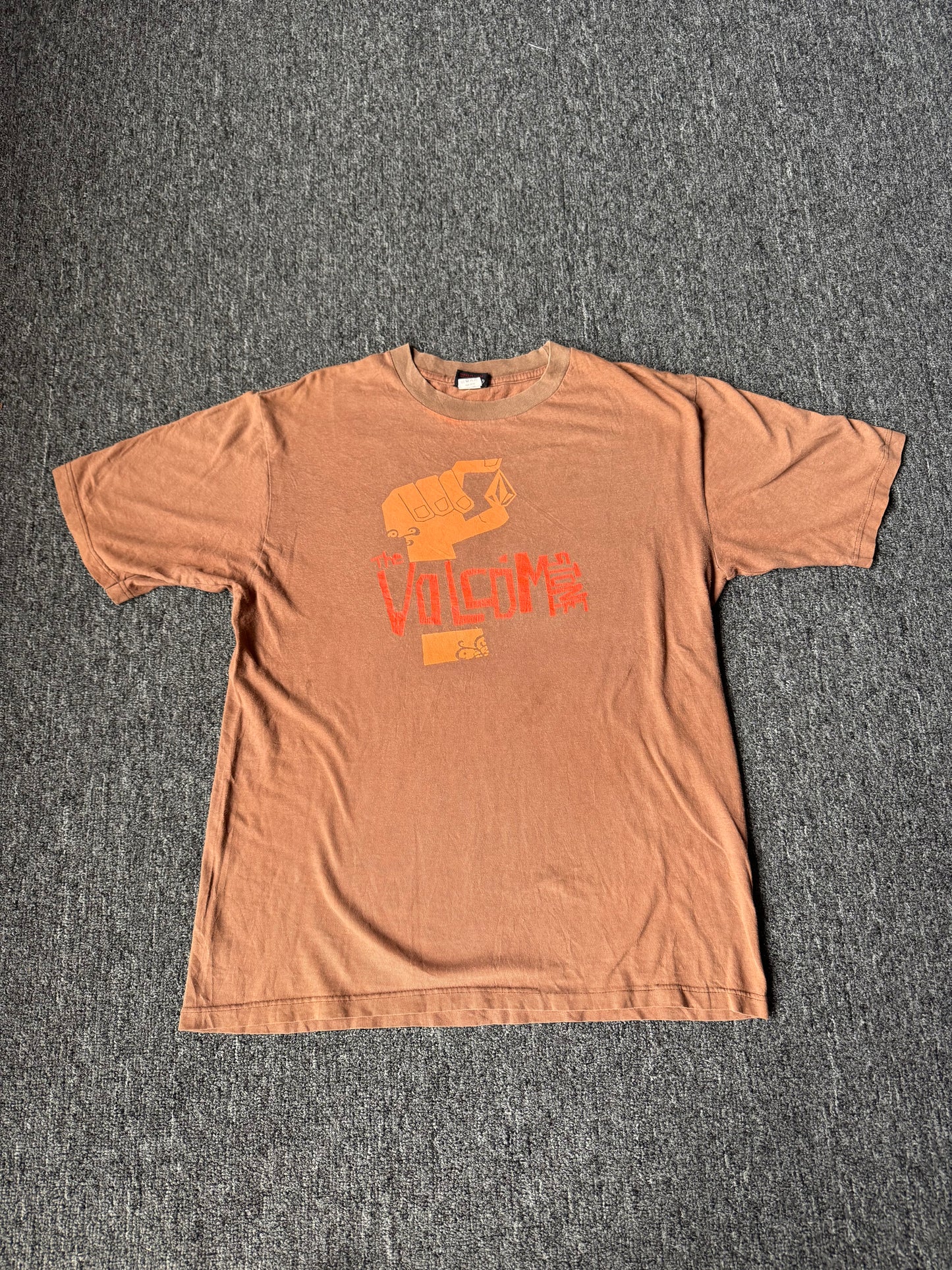 Faded Brown Y2K Volcom Skate Shirt (L)