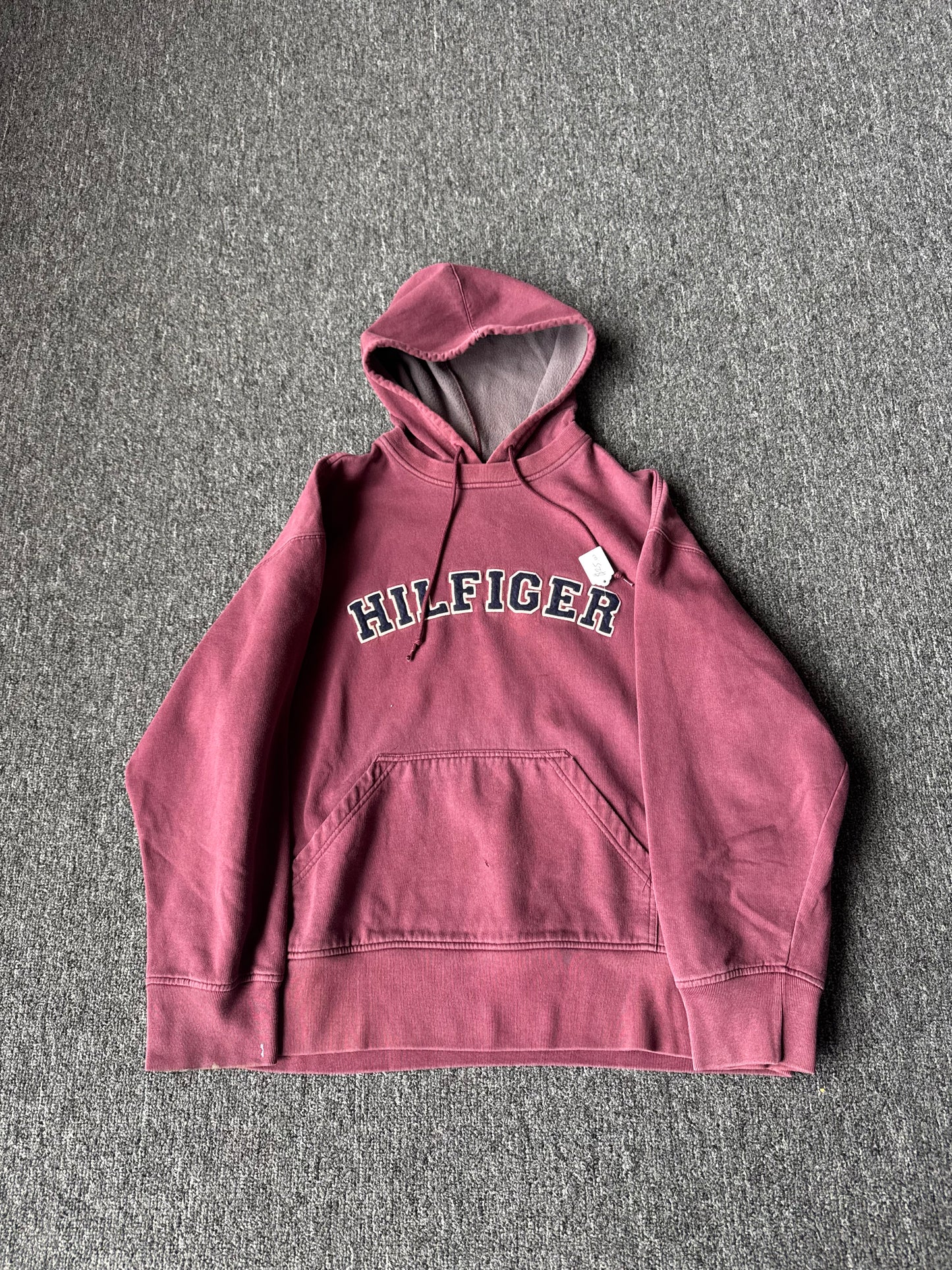Maroon Tommy Hilfiger Hoodie (XL)