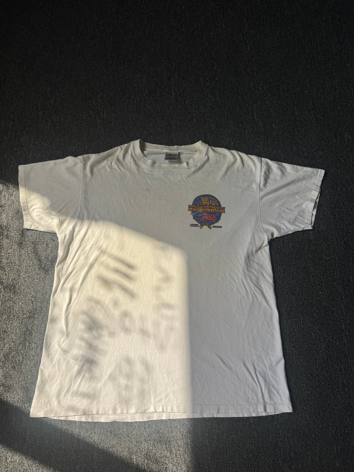 White 90s Thrashed Mark and Brian Pet Shirt (XL)