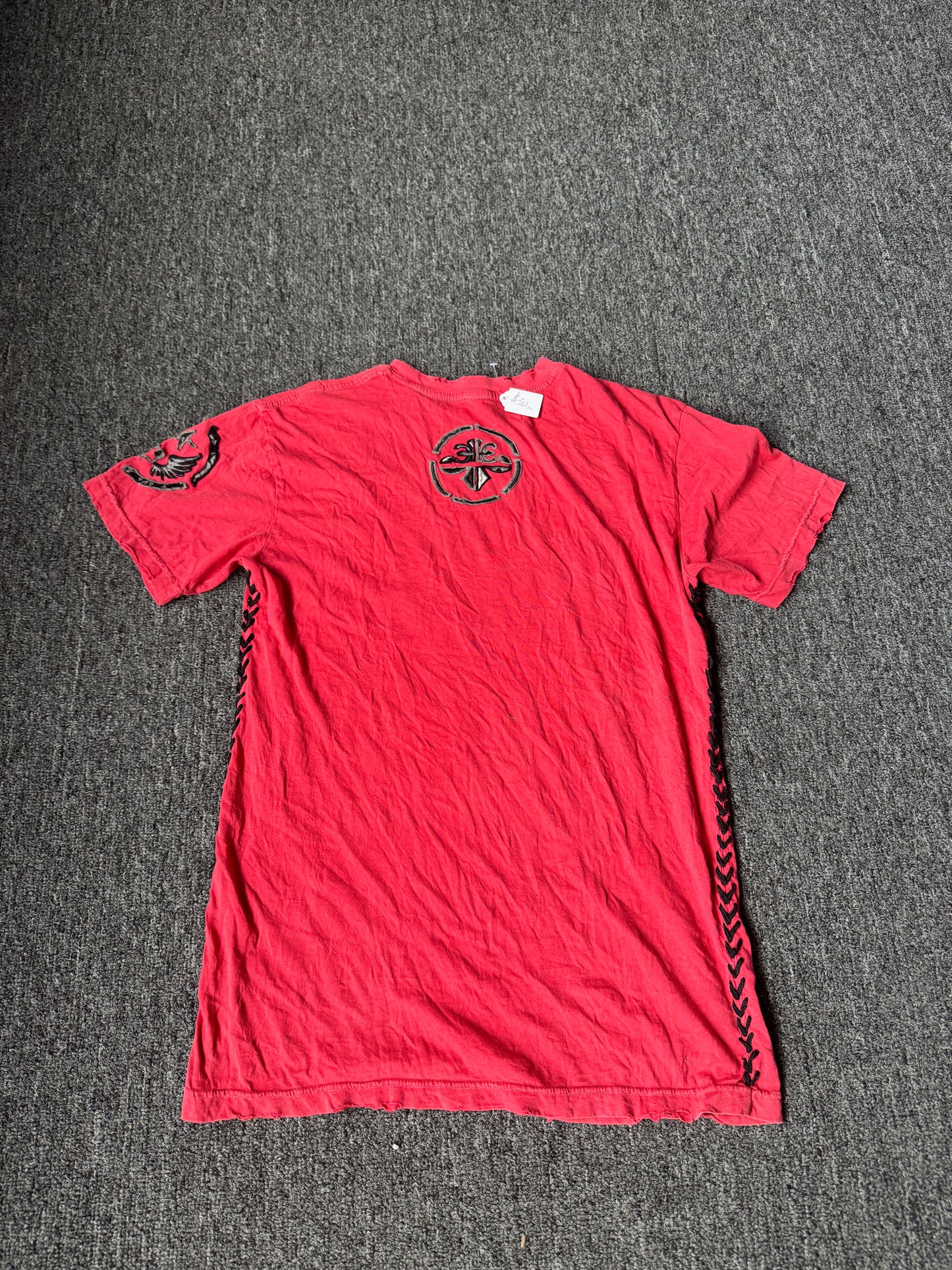 Red Y2K Affliction Shirt (M)