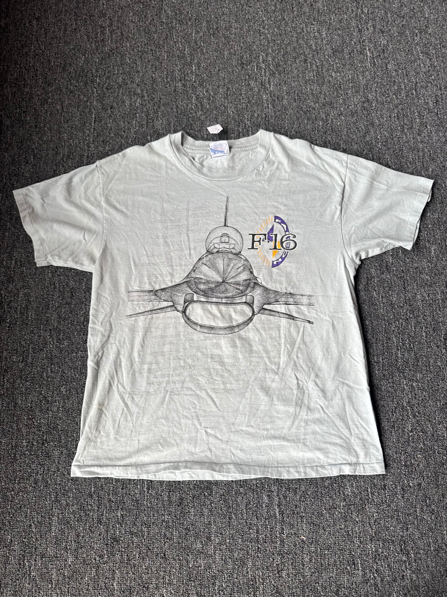 Grey F-16 Plane Shirt (L)