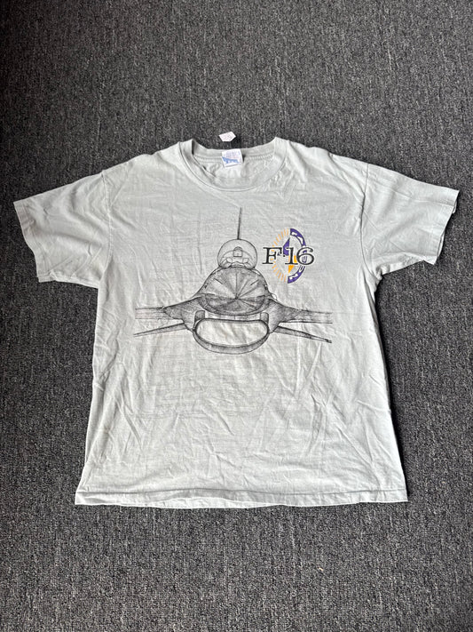 Grey F-16 Plane Shirt (L)