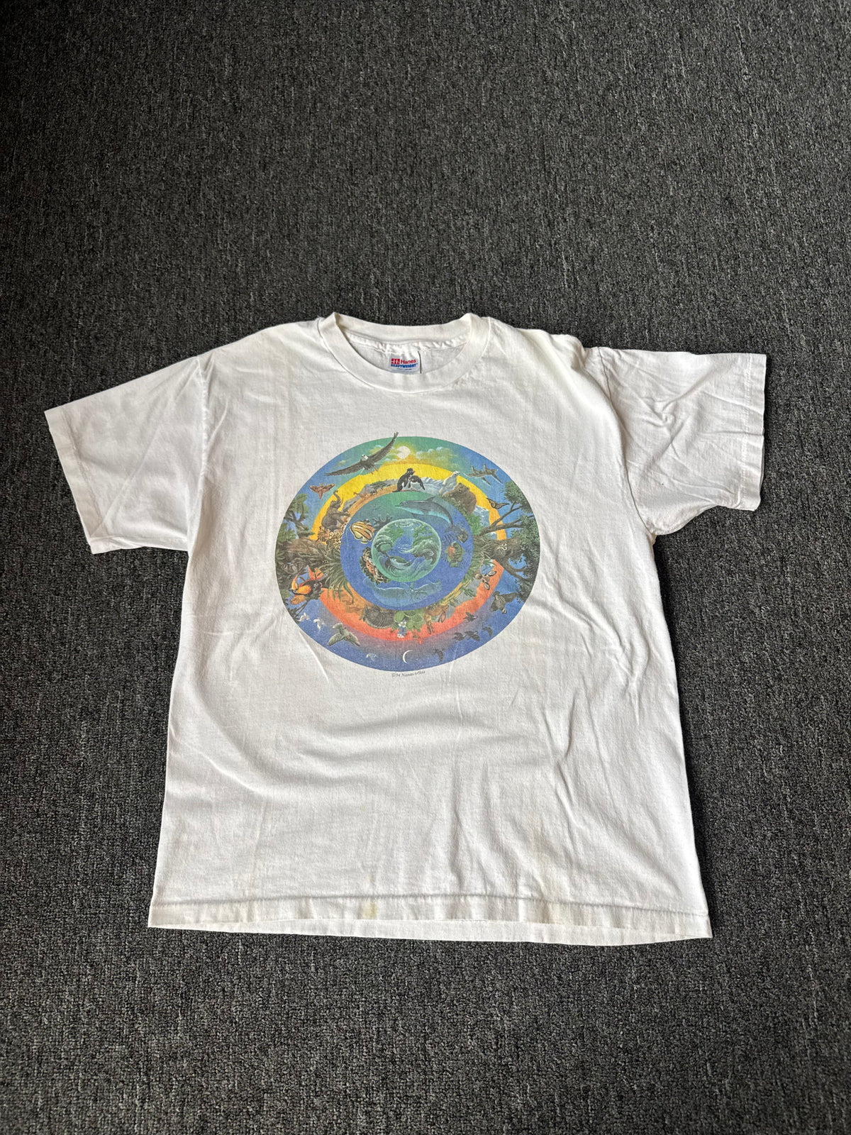 White Nature Circle Of Life Shirt (L)