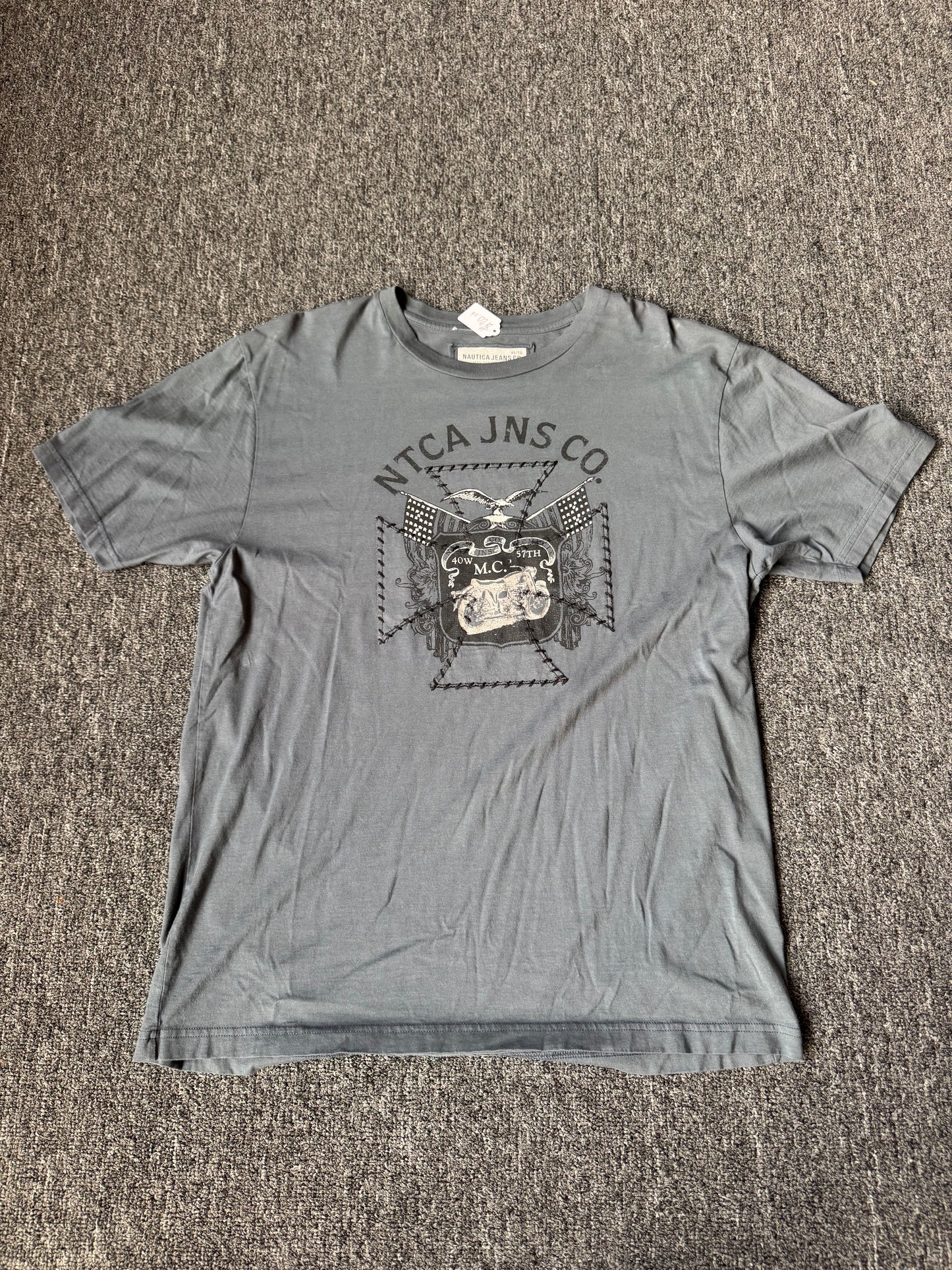 2000s Grey Nautica Jeans Co Shirt (XL)