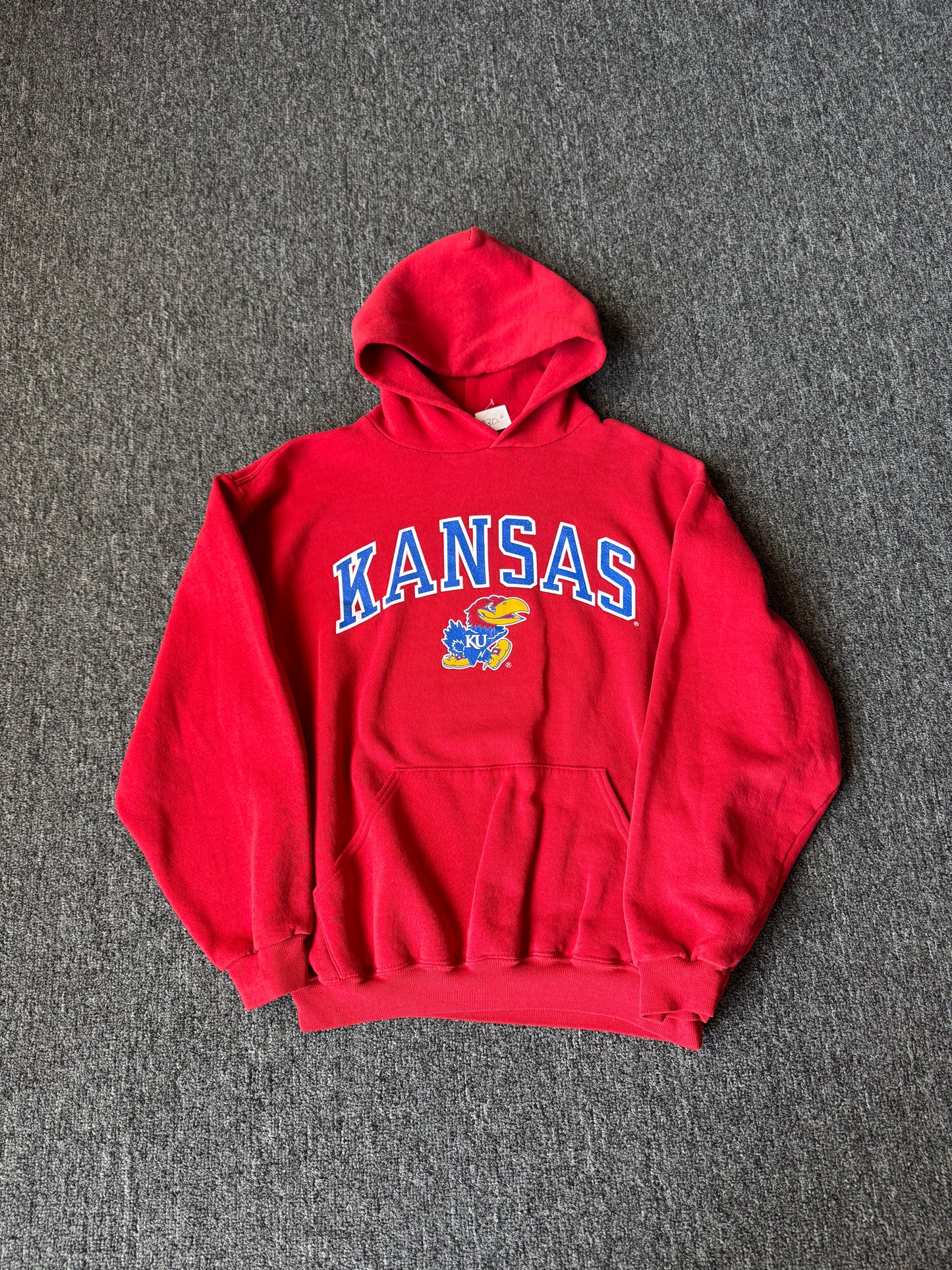 90s Russel Kansas Jayhawks Hoodie (M)