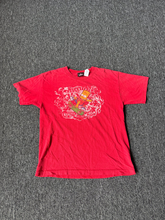 Y2K Bart Simpson Skating Shirt (M)