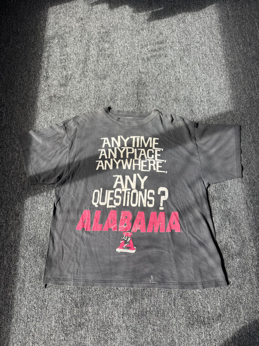 Black Faded Alabama College Shirt (L)