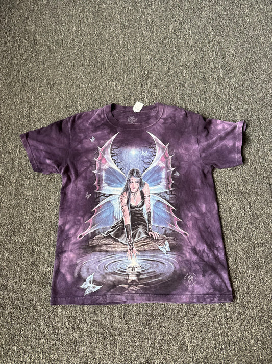 Y2K Purple Fairy Mountain Shirt (S)