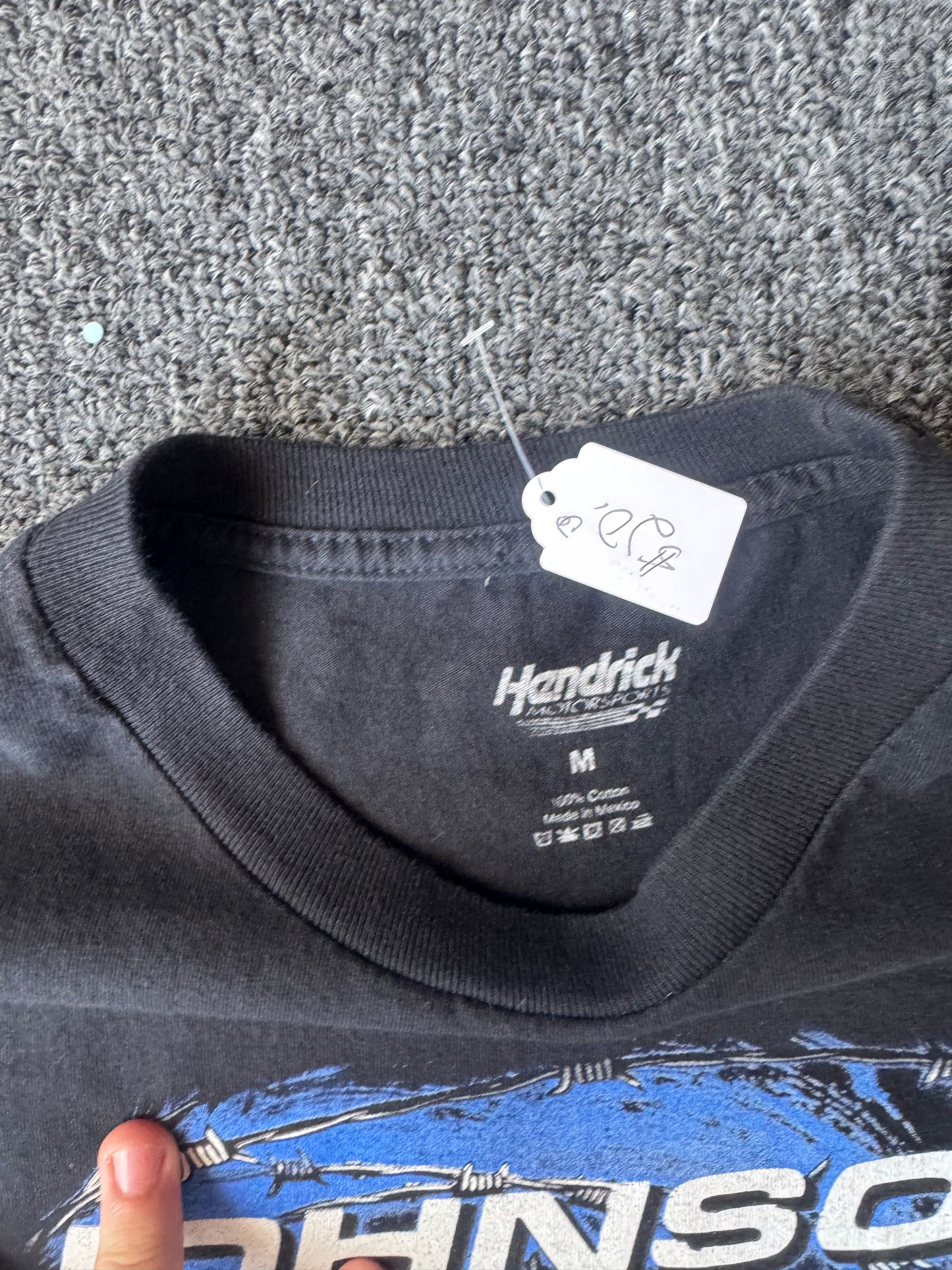 Black Johnson NASCAR Y2K Shirt (M)