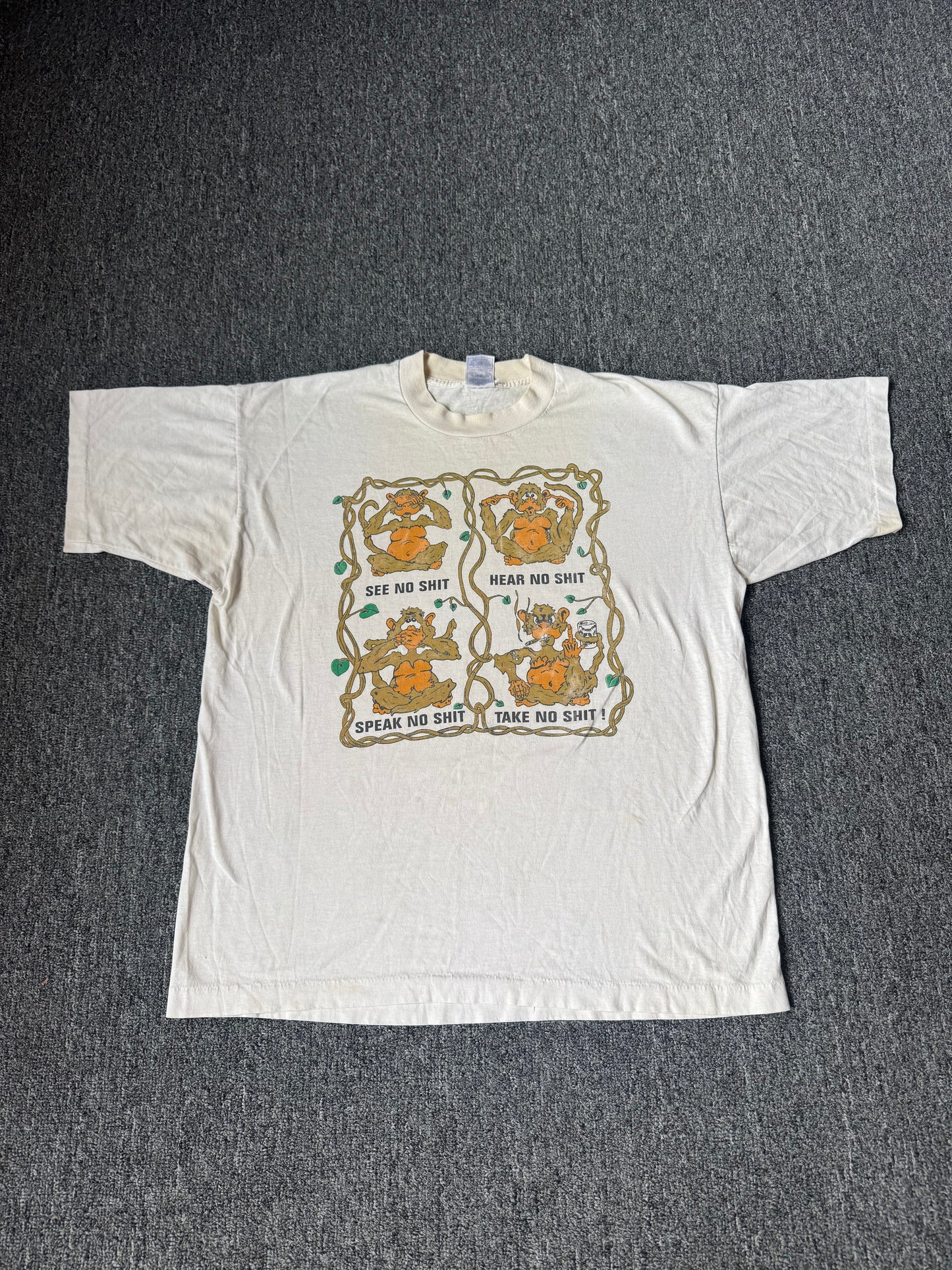 Monkey Funny Shit Shirt (XL)