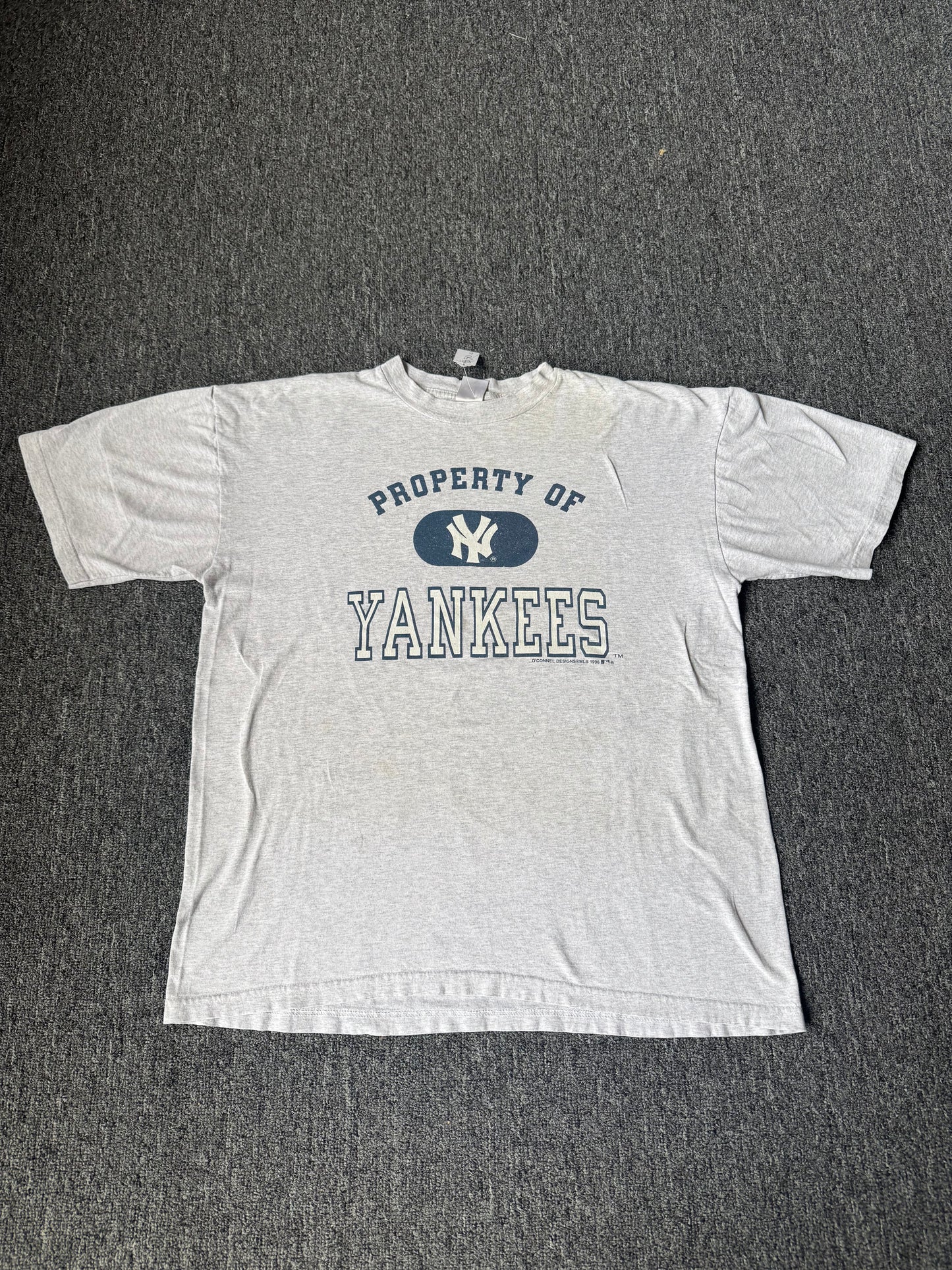 Grey 1996 New York Yankees MLB Shirt (XL)