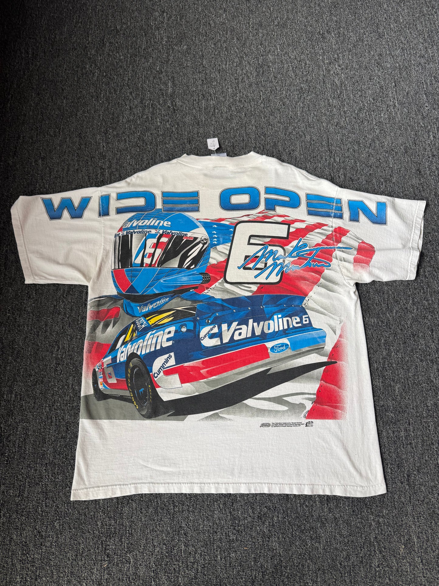 White Martin NASCAR AOP (2XL)