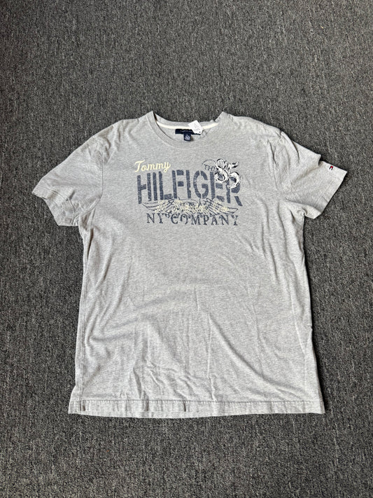 Light Grey Tommy Hilfiger Y2K Shirt (XL)