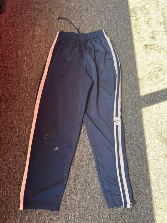 Navy Blue Striped Nike Track pants (S)