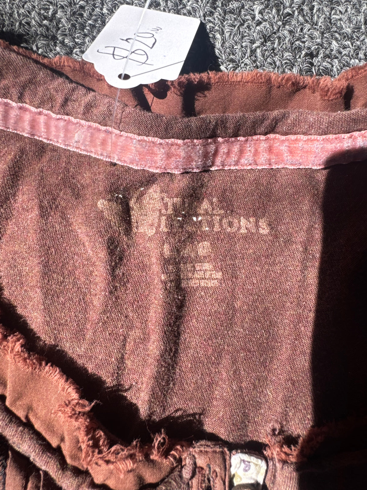 Brown Y2K Womens Long Sleeve Shirt (L)