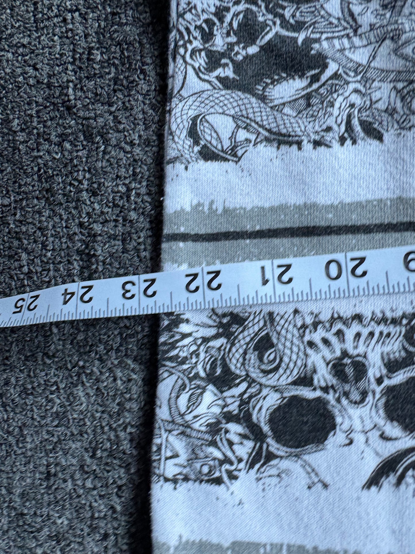 Y2K No Boundaries Skull Zip Up Jacket (L)
