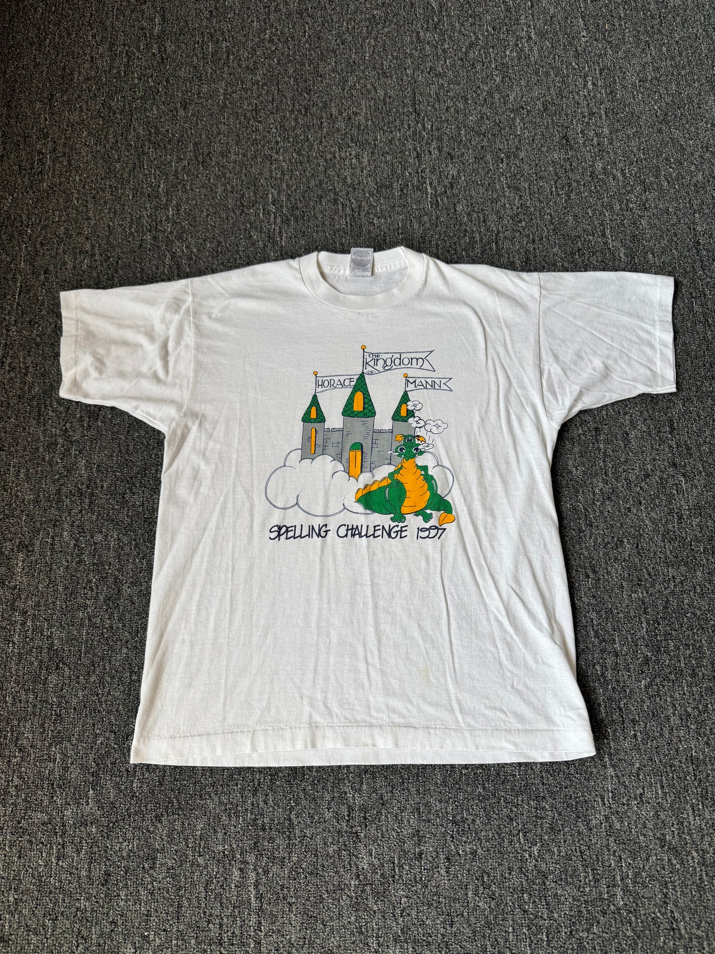 90s Dragon Spelling Challenge Shirt (L)