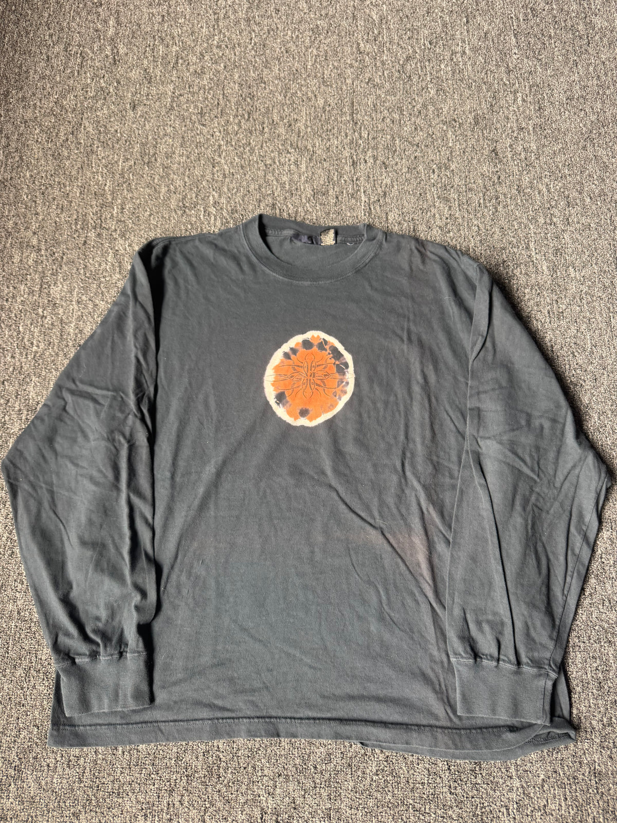 Black Y2K American Eagle Long Sleeve Shirt (L)