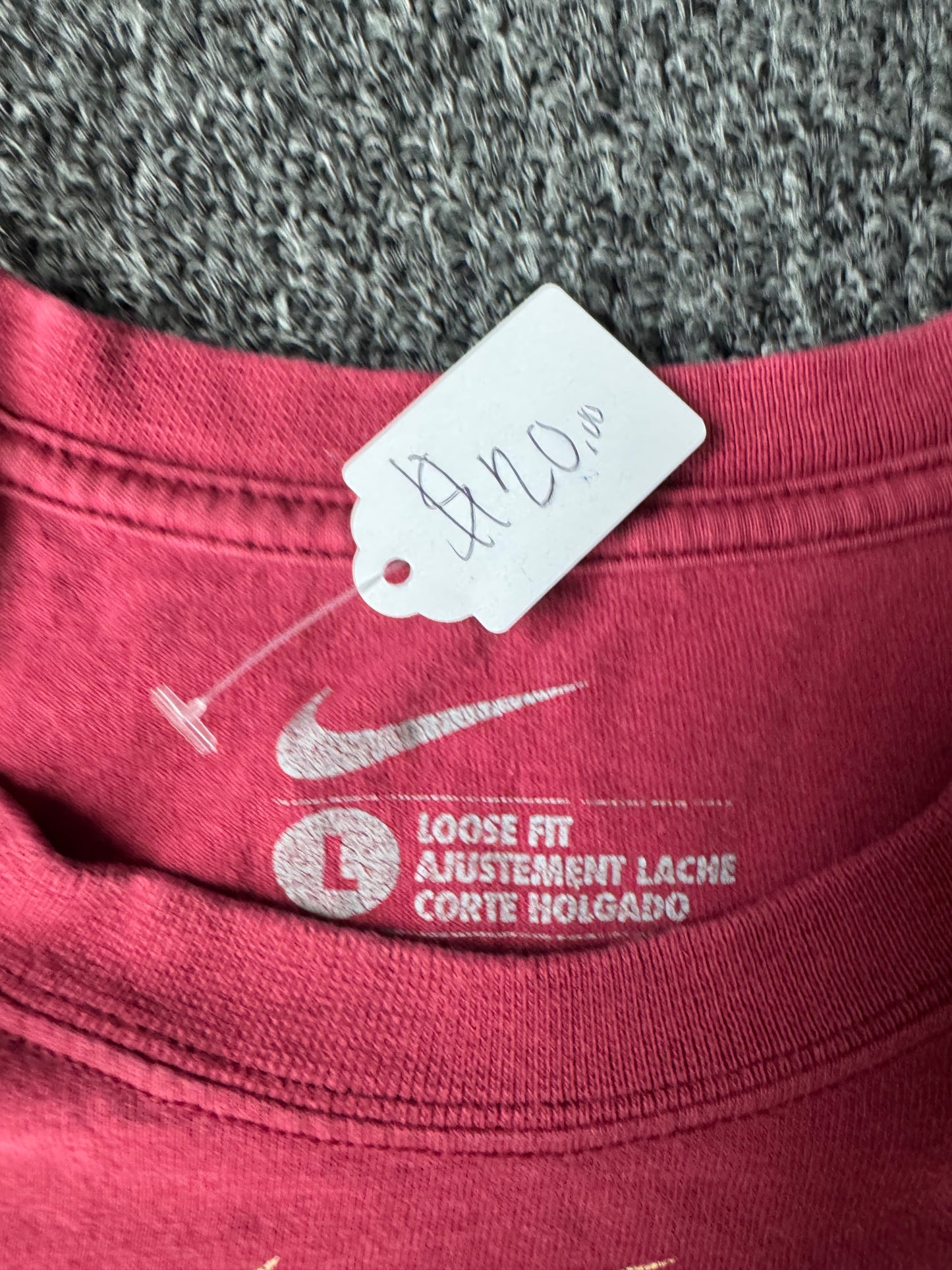 Burgundy Nike FSU Center Swoosh Shirt (L)