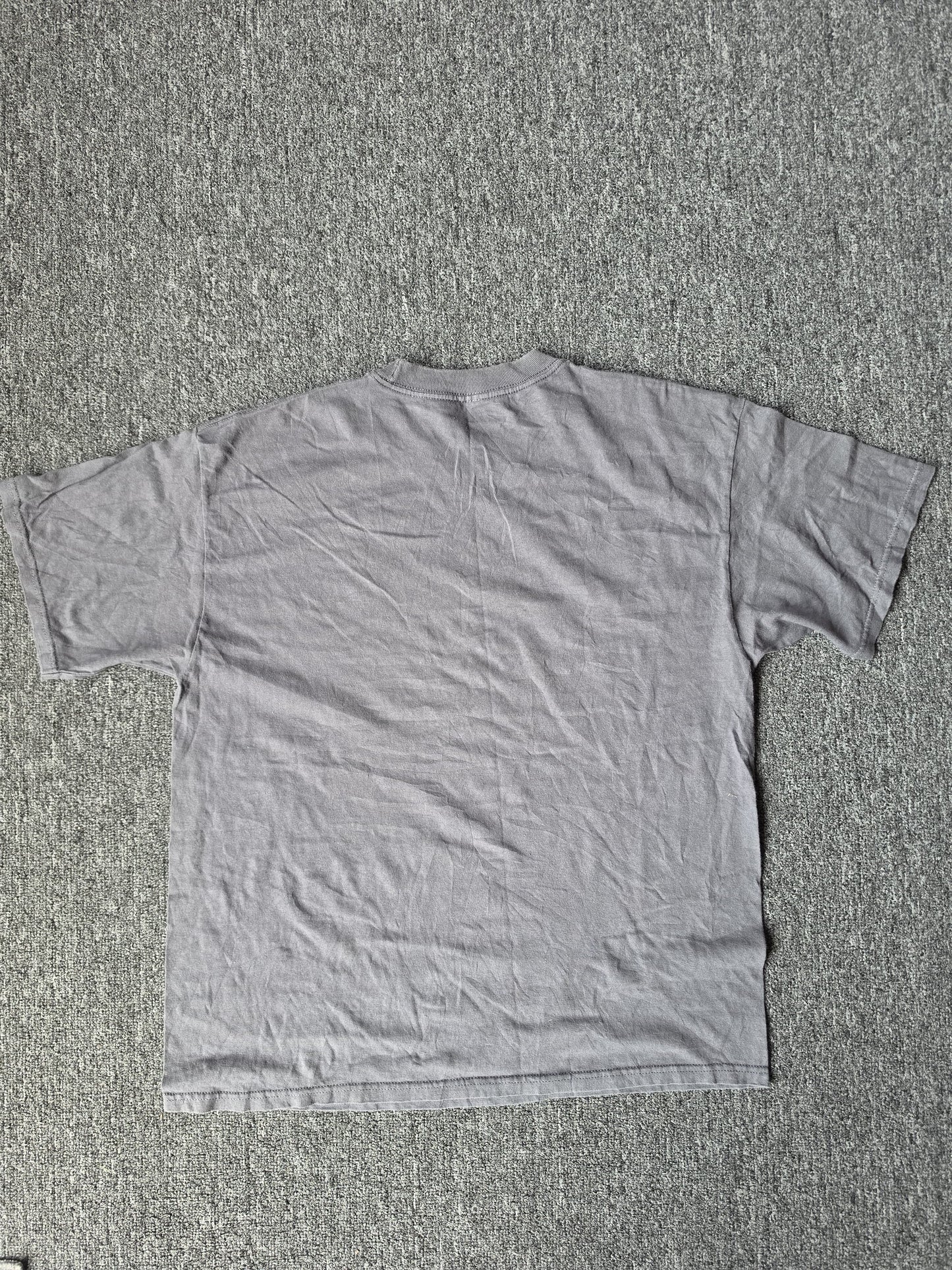 Grey Carbon Skull Rose Y2K Shirt (XL)
