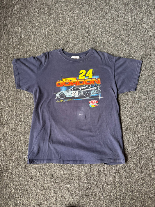 Navy Jeff Gordon NASCAR Shirt (L)