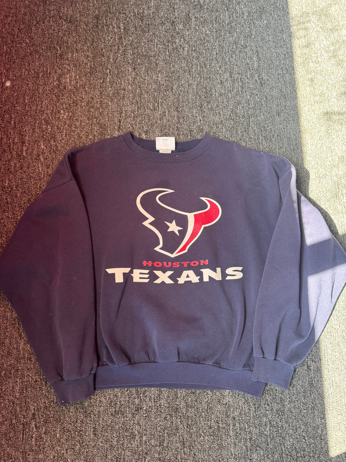 Navy Blue Houston Texans Crewneck (XL)