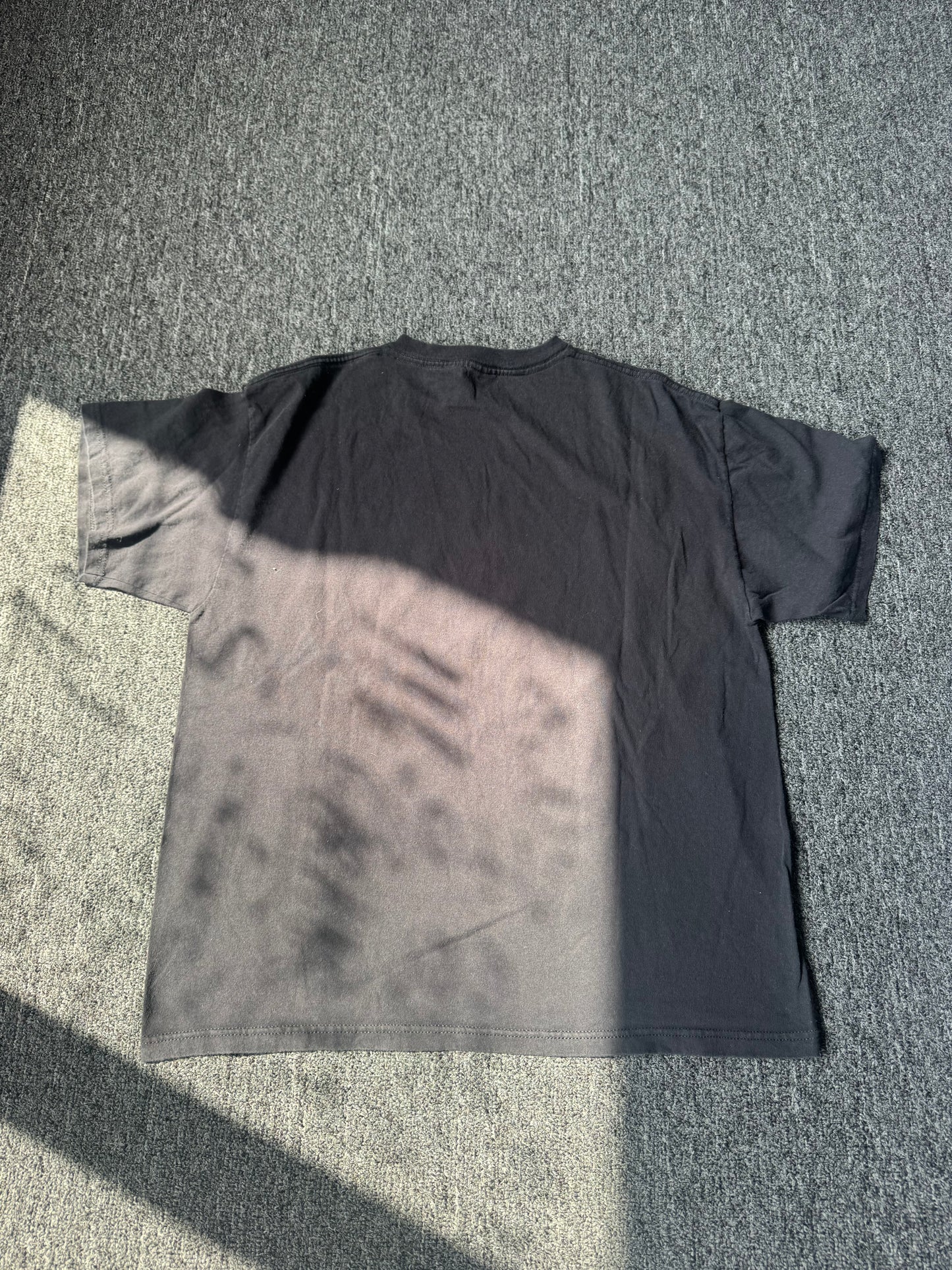 Black Y2K Yin and Yang Tiger Shirt (L)