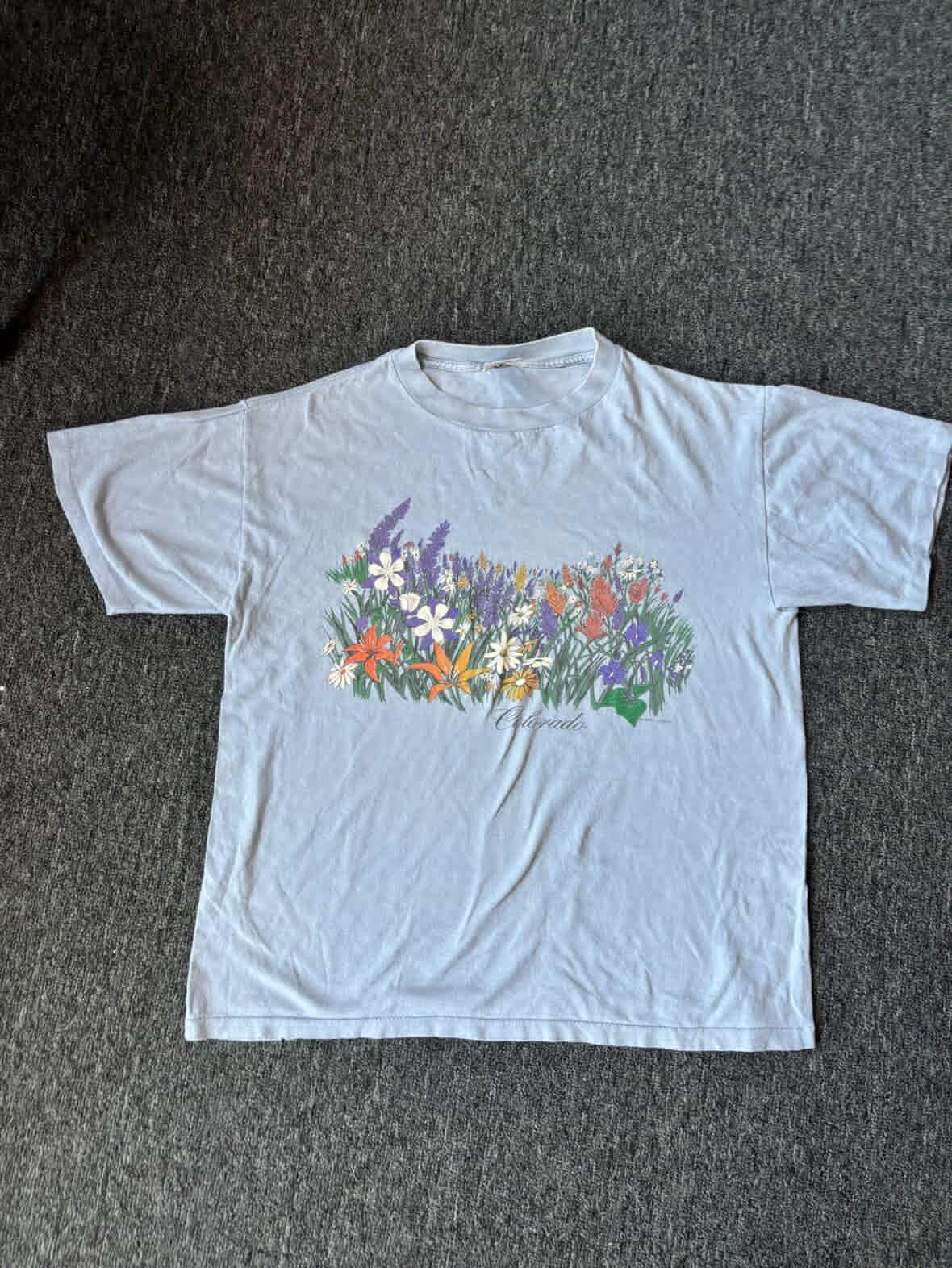 Colorado Flowers 1990 Nature Tee (L)
