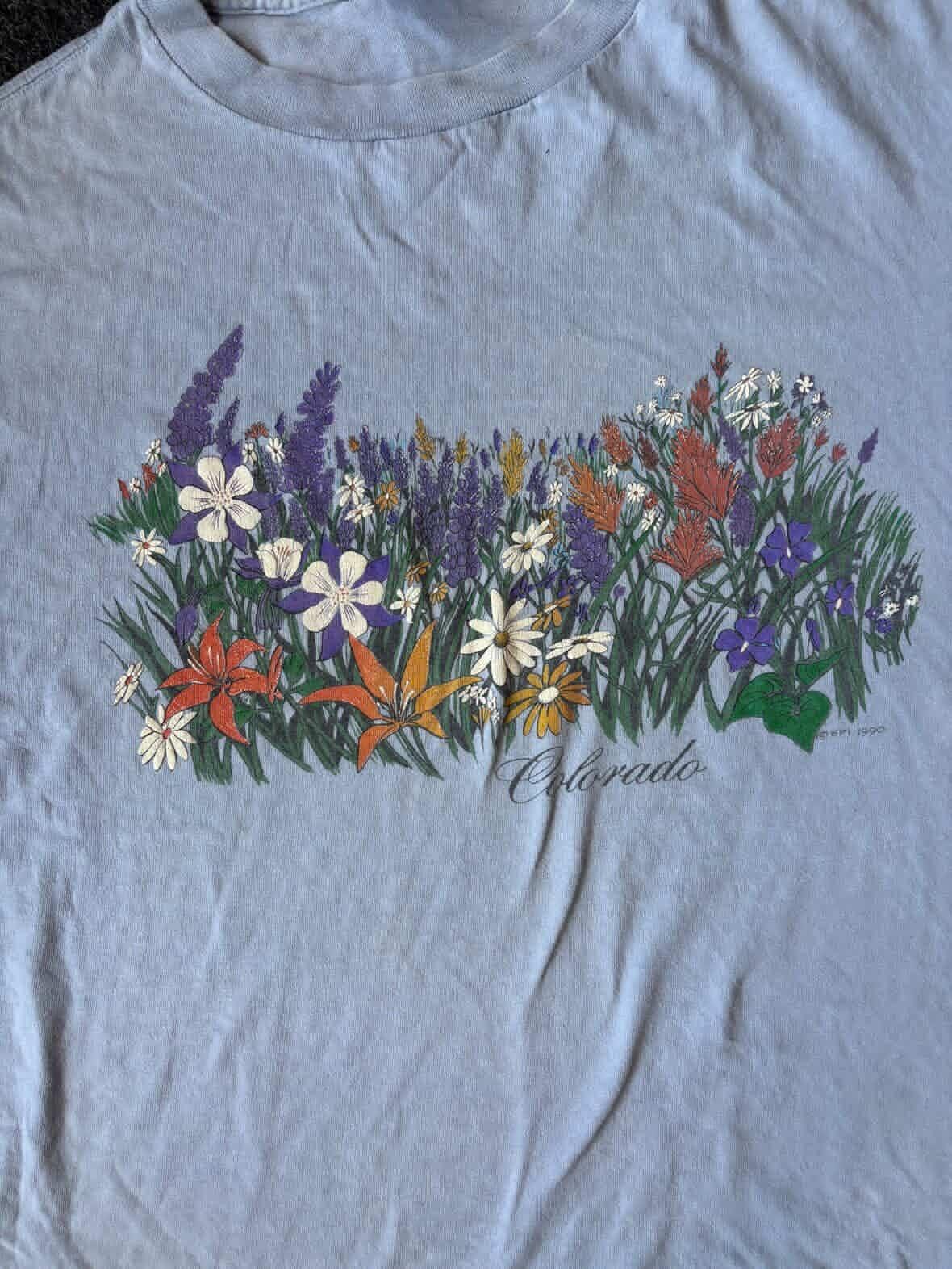 Colorado Flowers 1990 Nature Tee (L)
