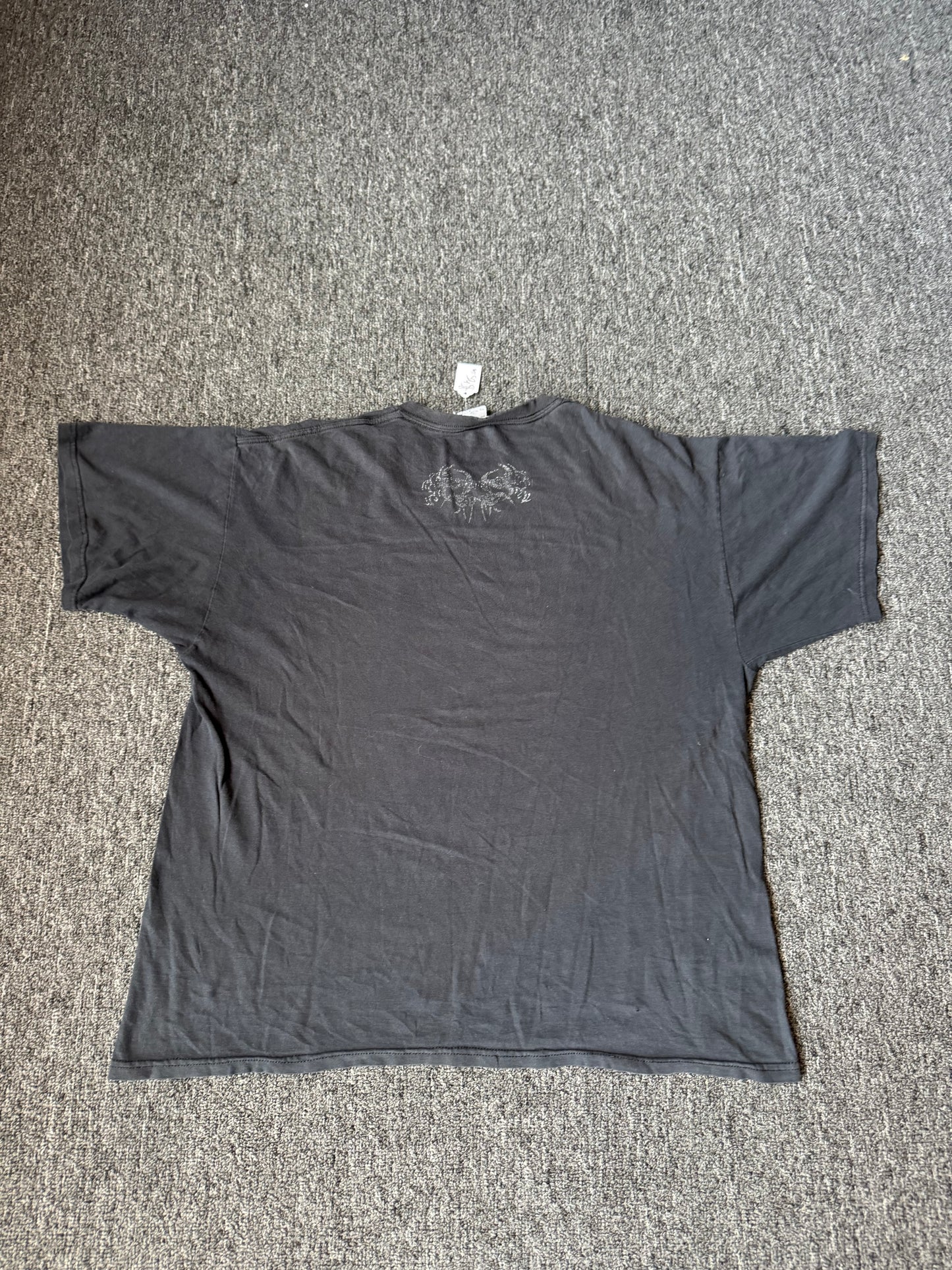 Black Y2K AJ Staples Grunge Shirt (XL)