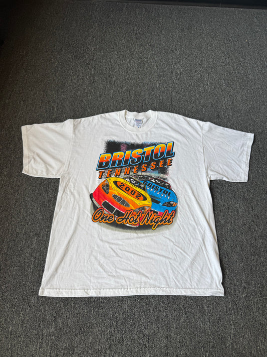 White Bristol Tennessee NASCAR Shirt (XXL)