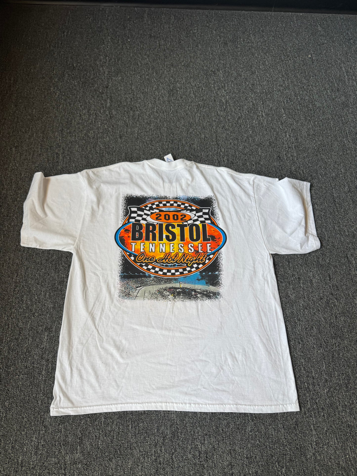 White Bristol Tennessee NASCAR Shirt (XXL)