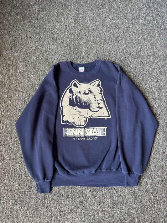 Navy Penn State Bike Crewneck (XL)