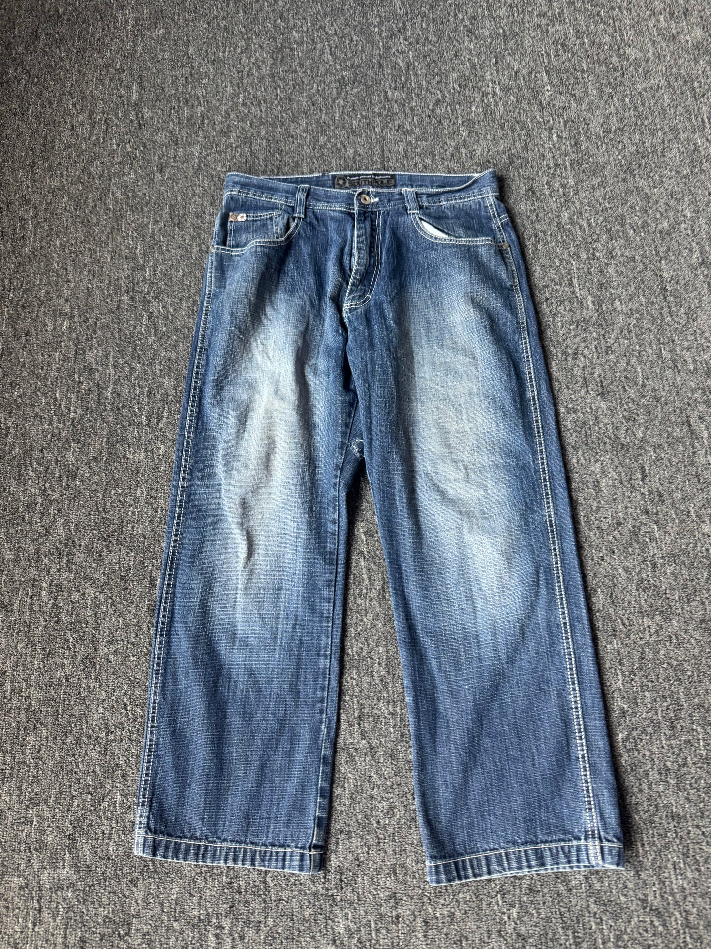 Navy Blue Southpole Y2K Jeans (34x30)