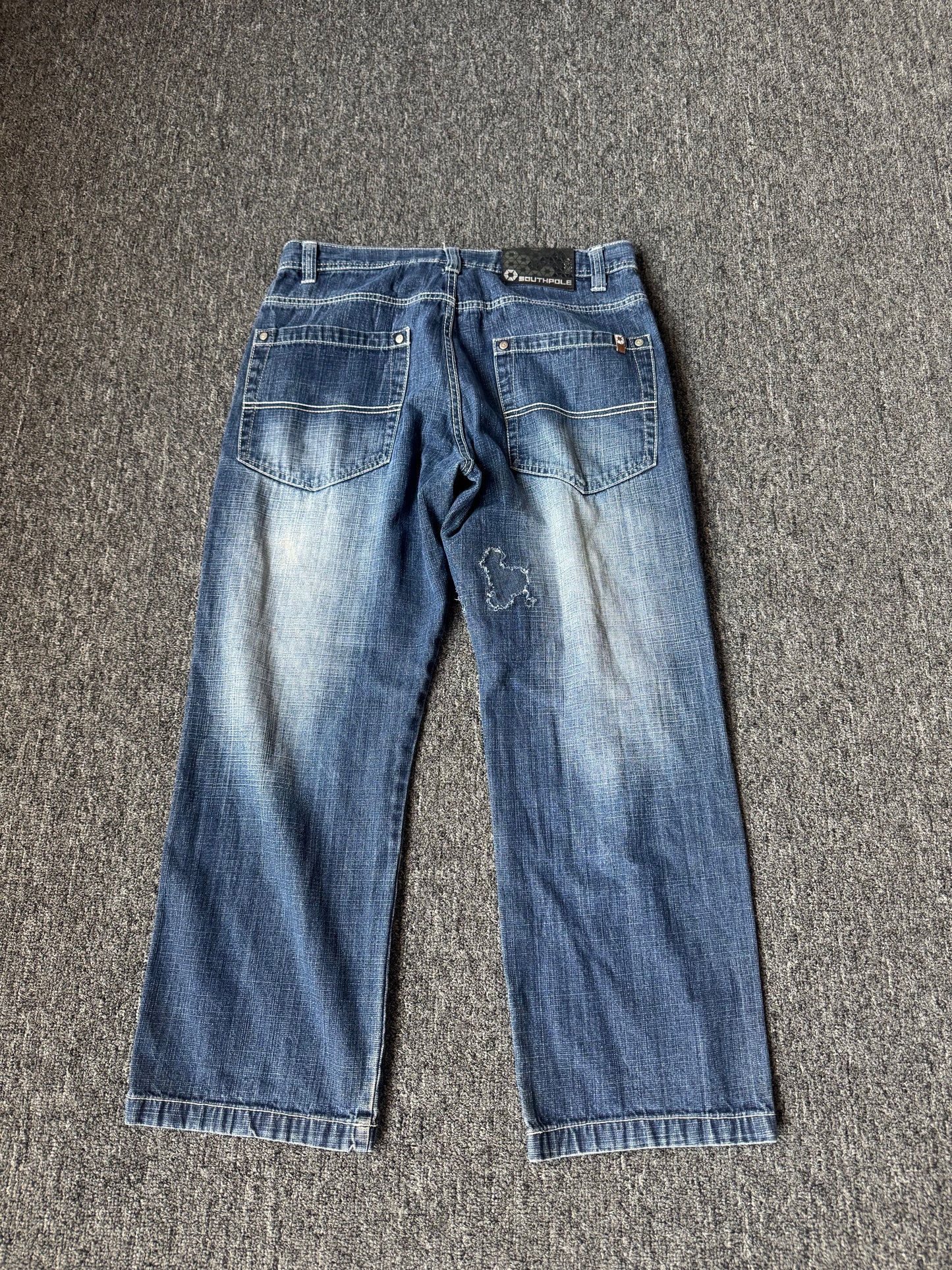 Navy Blue Southpole Y2K Jeans (34x30)