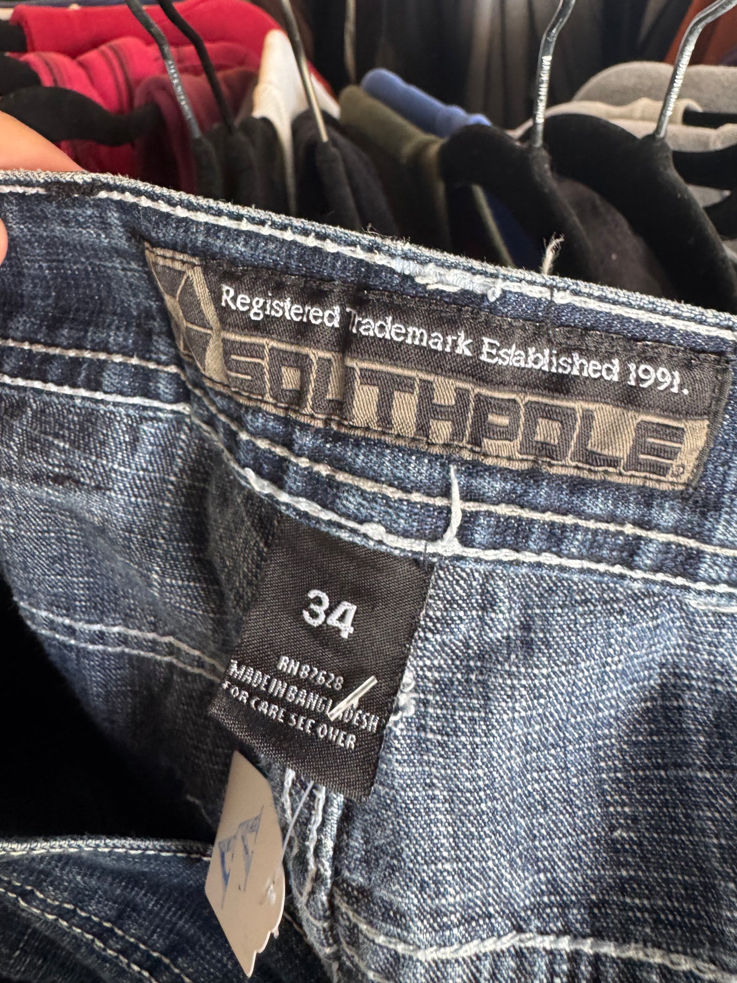 Navy Blue Southpole Y2K Jeans (34x30)