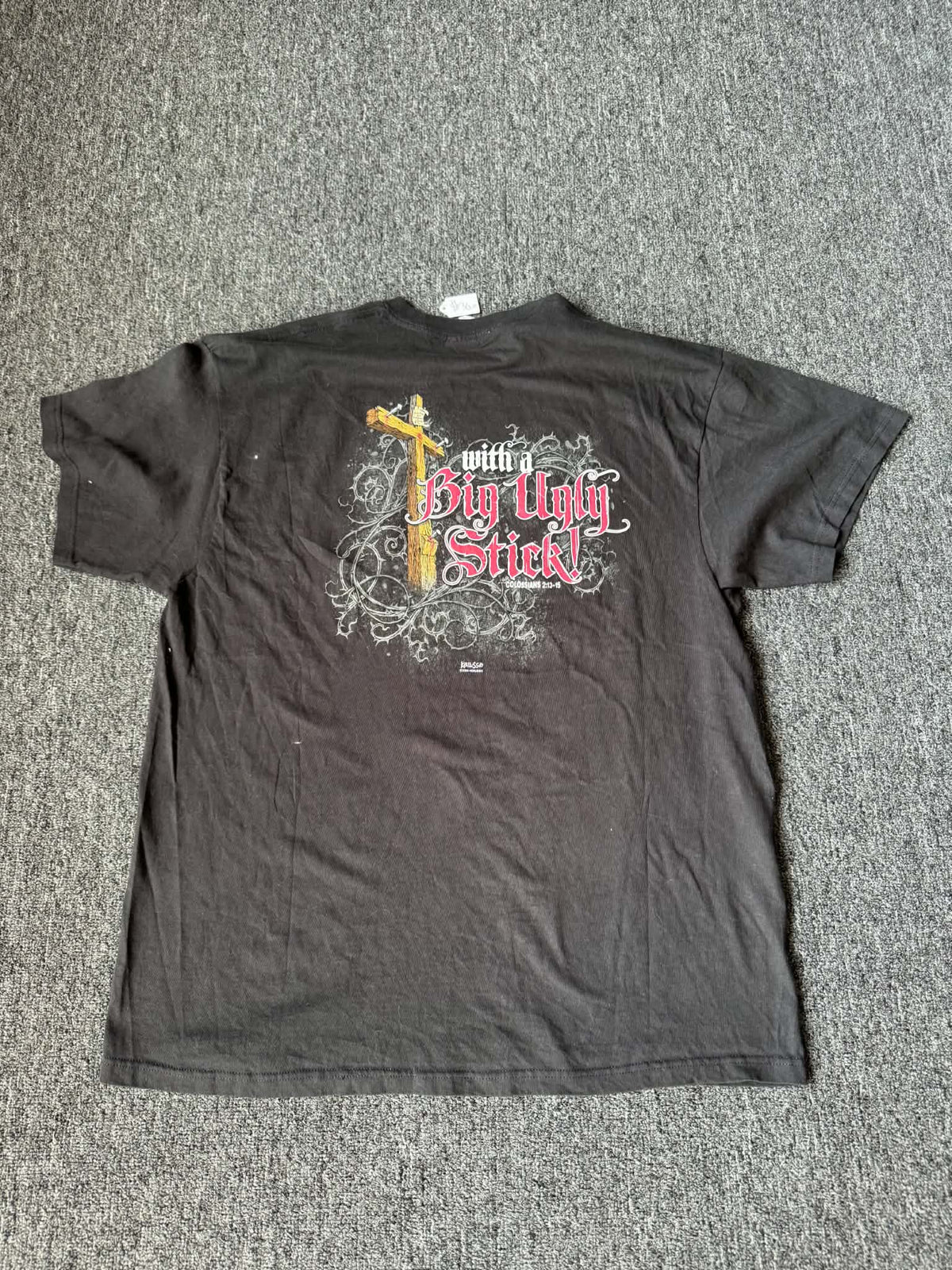 Jesus Beat The Devil Y2K Style Tee (2XL)