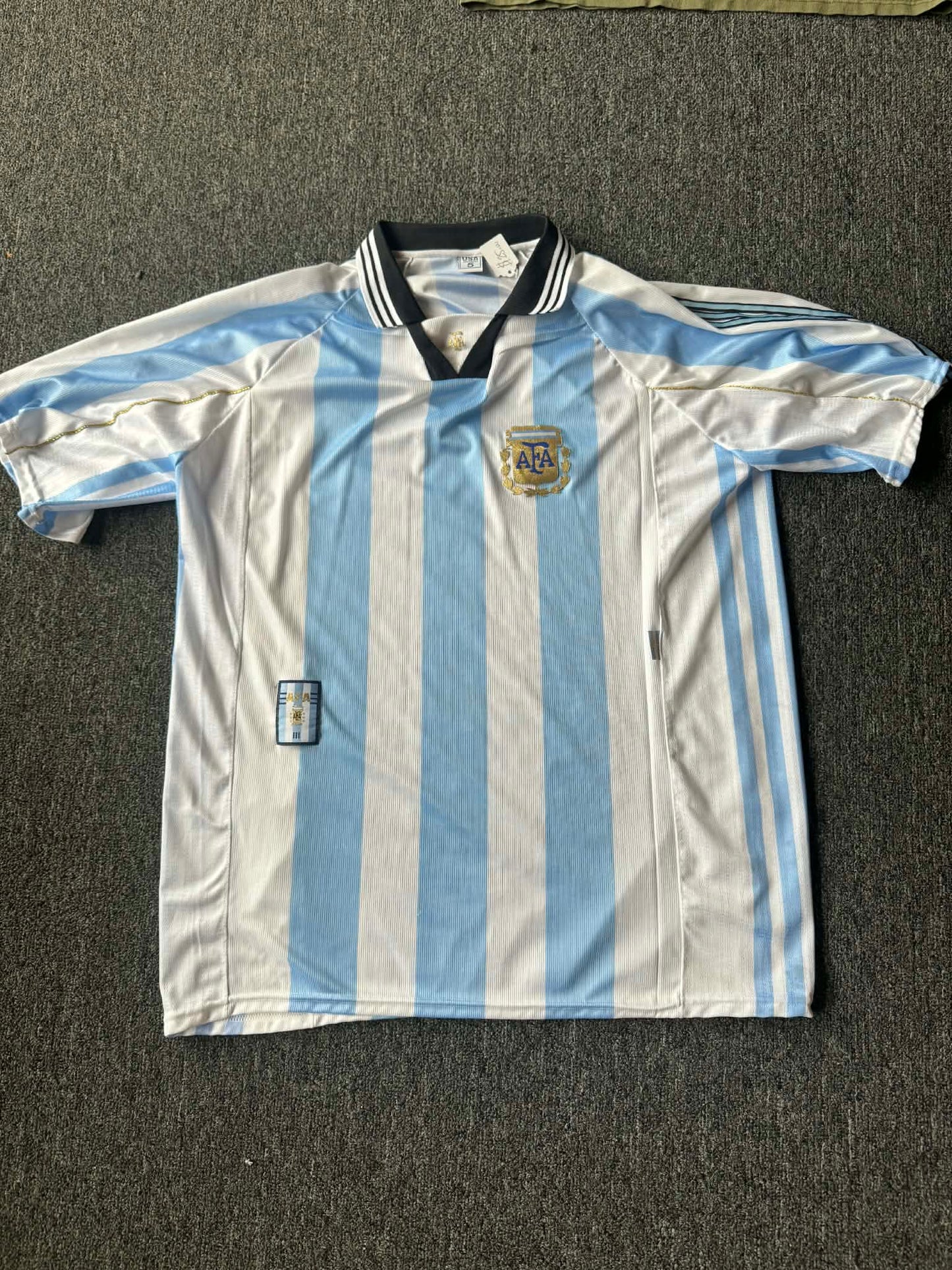 Argentina Vintage Soccer Jersey - USA Deportes Tag - Size L