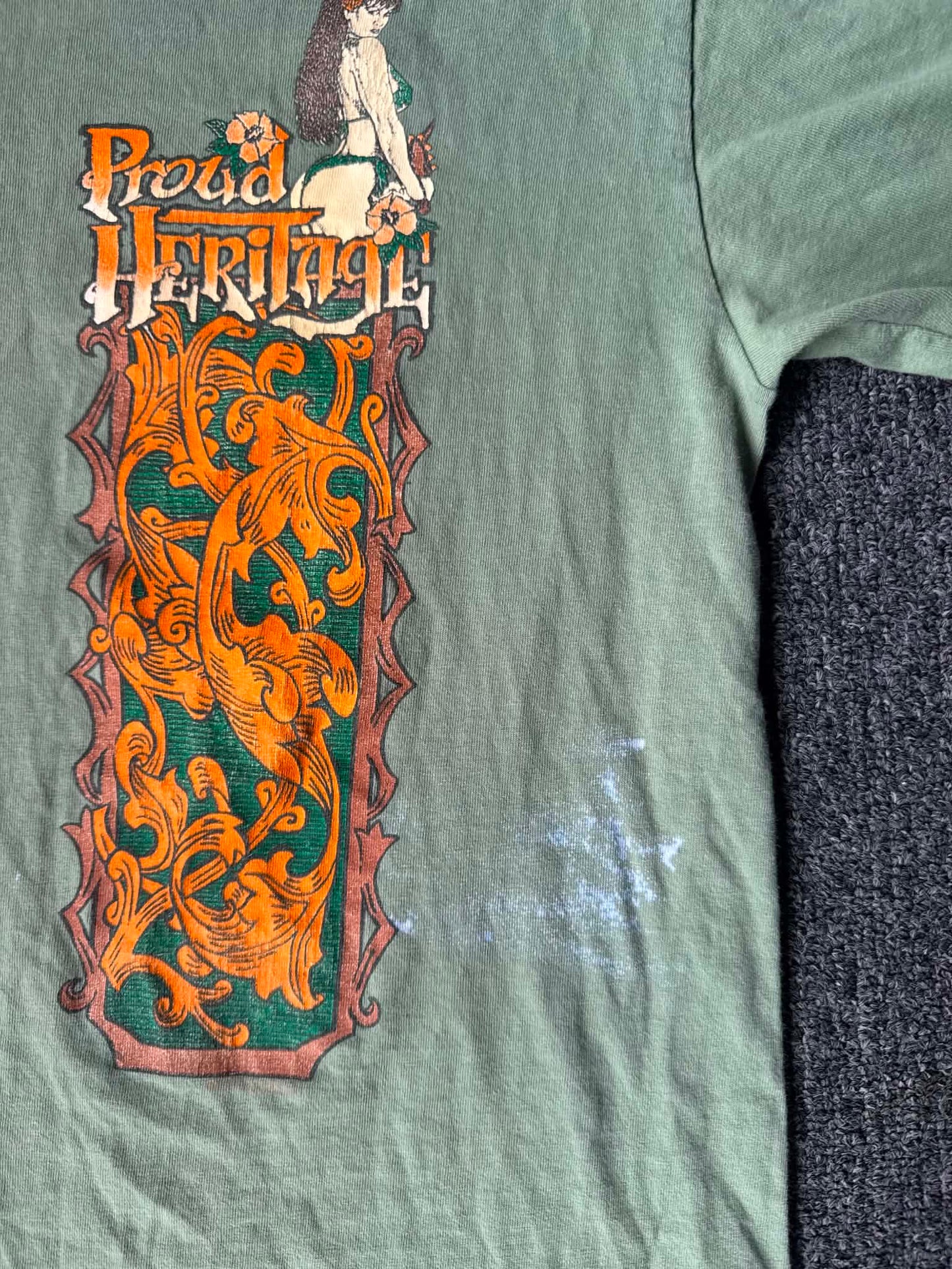 Hawaii Proud Heritage Nature Pin Up Surf Tee (L)