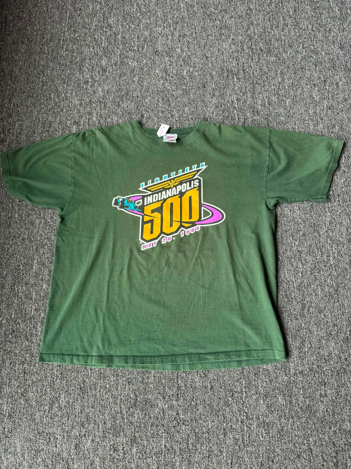 Indianapolis 500 Racing Tee - 1996 Vintage - Size XL